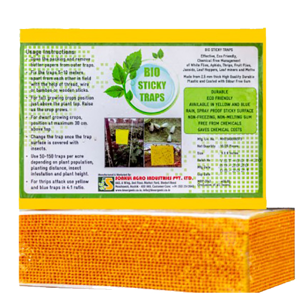  Bio Sticky Trap (Jumbo) 3mm yellow/blue/ white sticky traps (6X8 inches)