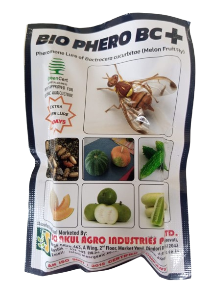 BIO PHERO BC Plus  120  with MACPHILL TRAP Bacterocera cucurbitae (Fruit Fly) (5 PIECE)