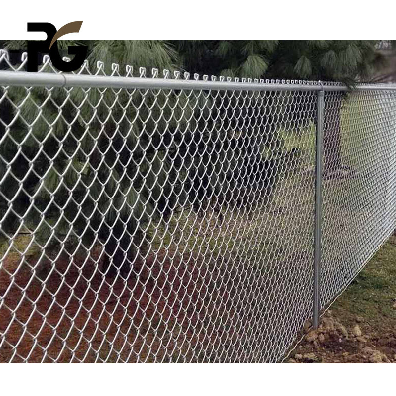12  Standard Wire Gauge Galvanized Iron Chain Link Fence