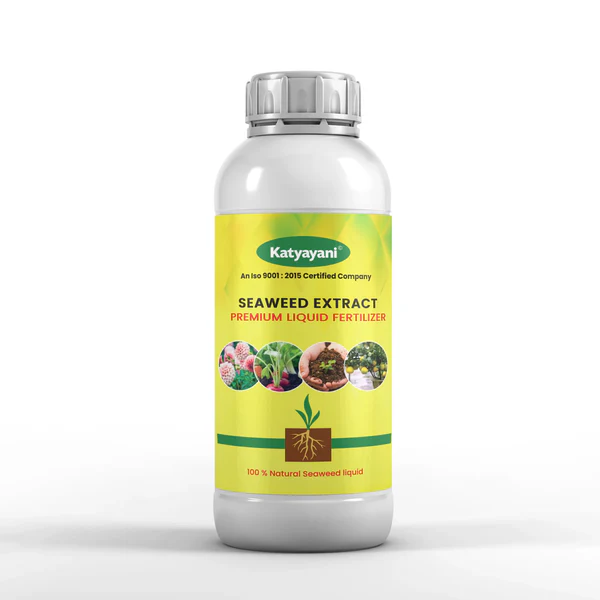  Katyayani PREMIUM Seaweed Extract Liquid for Plants Vegetables Flowers Fruits Promotes Plant Growth, Flowering, Fruiting - Keeps Plant Healthy and Greenish
