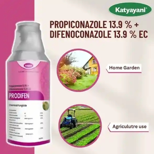 Katyayani PRODIFEN | Propiconazole 13.9 % + Difenoconazole 13.9 % EC | Recommended for the control of Sheath Blight and Dirty Panicle Disease in Paddy or Rice