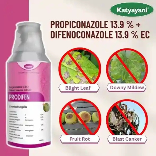 Katyayani PRODIFEN | Propiconazole 13.9 % + Difenoconazole 13.9 % EC | Recommended for the control of Sheath Blight and Dirty Panicle Disease in Paddy or Rice