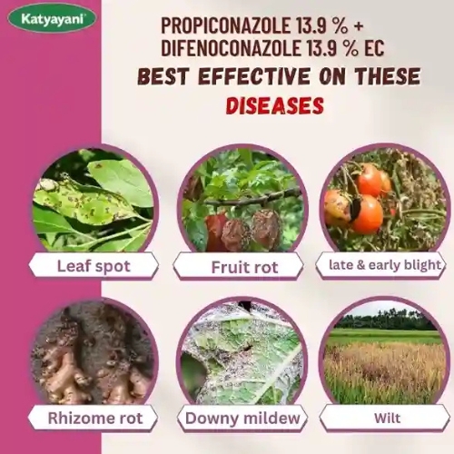 Katyayani PRODIFEN | Propiconazole 13.9 % + Difenoconazole 13.9 % EC | Recommended for the control of Sheath Blight and Dirty Panicle Disease in Paddy or Rice