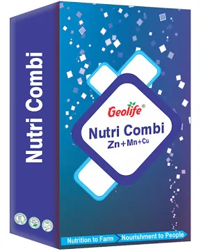 GEOLIFE | NUTRI COMBI | (Zn+Mn+Cu) Fertilizer | Zn 16.6 + Mn 3.8 + Cu 3.8 % | Best combination of all the micronutrients useful for all crops and vegetables
