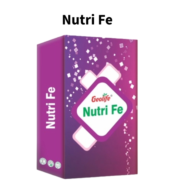 GEOLIFE | NUTRI FE | Nano Fertilizer Fe 12% | Supply Required Micronutrient Iron In Optimum Dose To Crops | Prevent Iron Deficiencies
