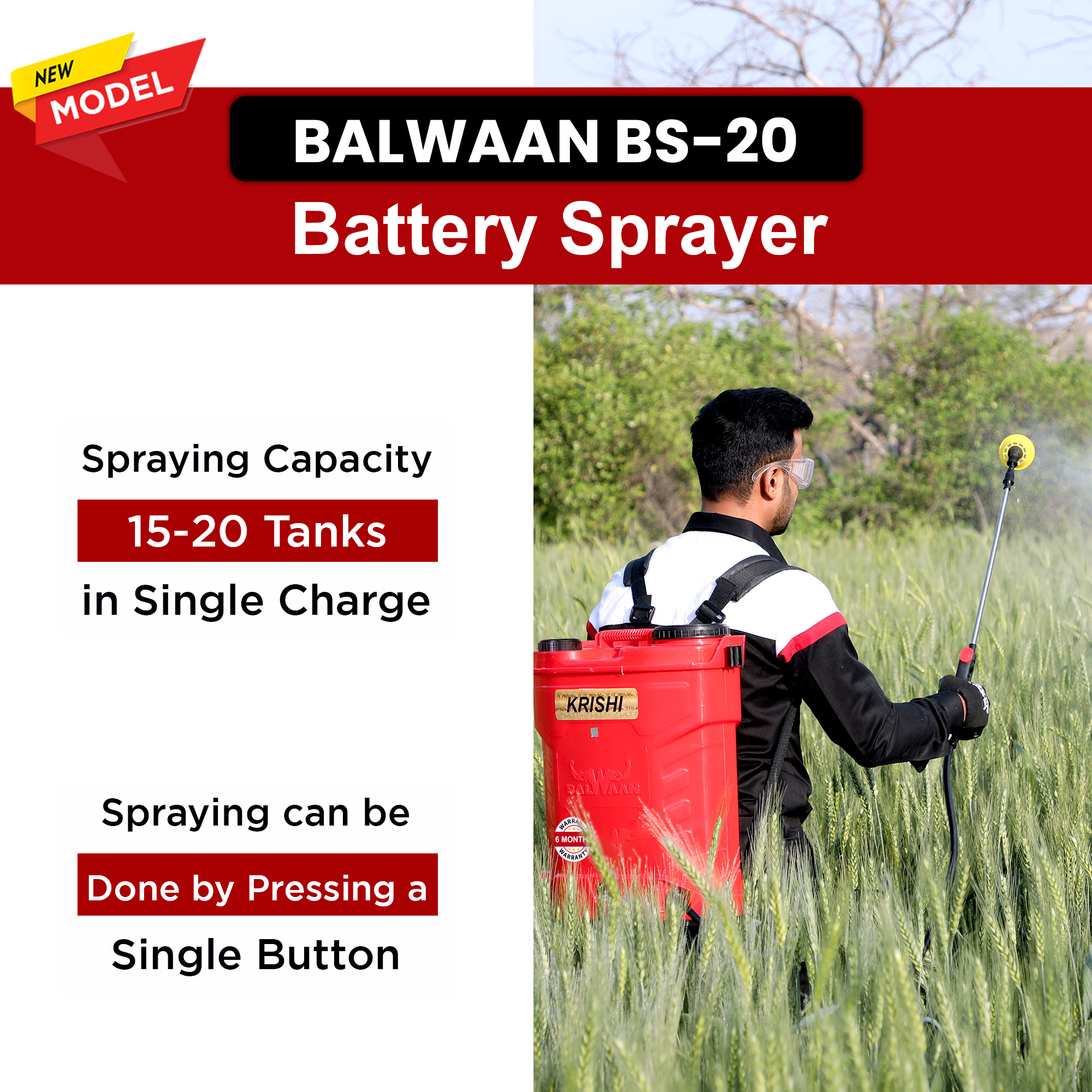 BALWAAN BS 20 BATTERY SPRAYER(BS2-1208)