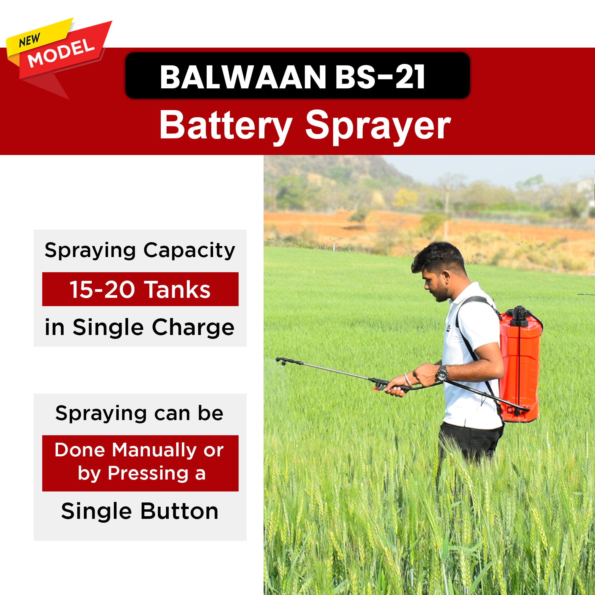 BALWAAN BS 21 BATTERY SPRAYER(BS2-1208)