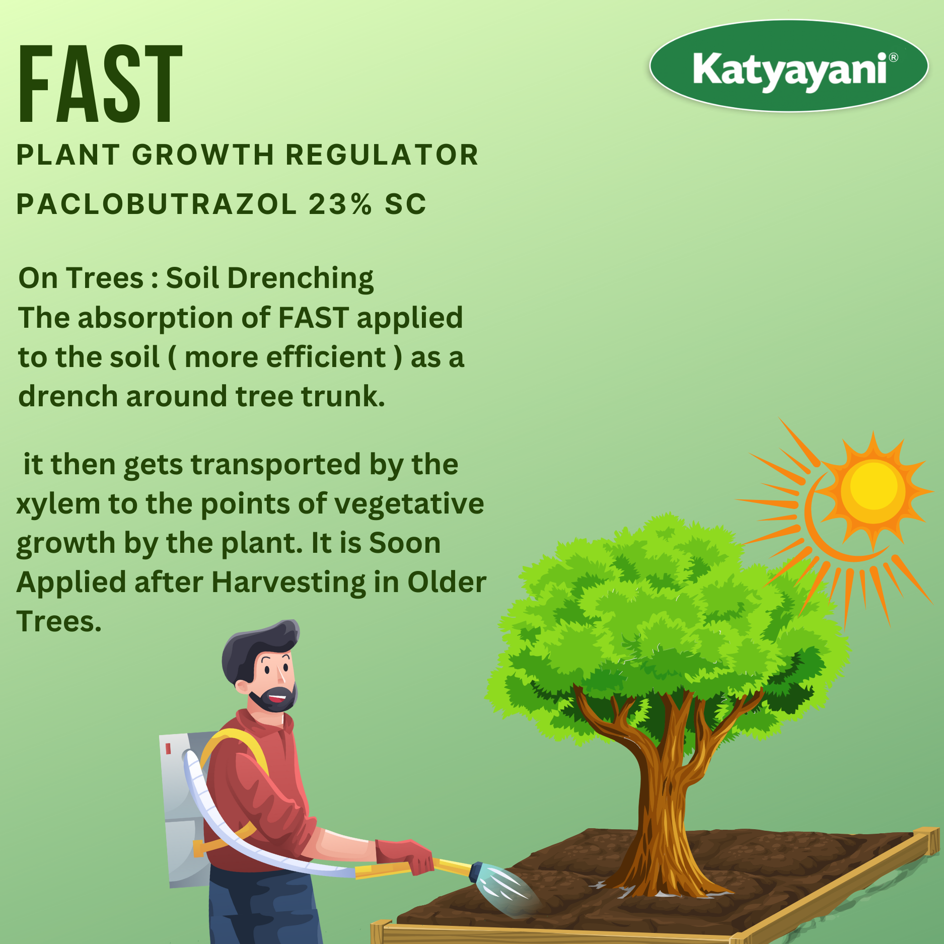 Katyayani Fast - Paclobutrazol 23% SC : Plant Growth Regulator 