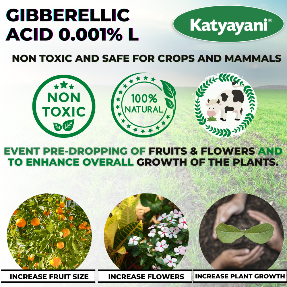 Katyayani Gibberellic Acid 0.001 % L | Plant Growth Regulator