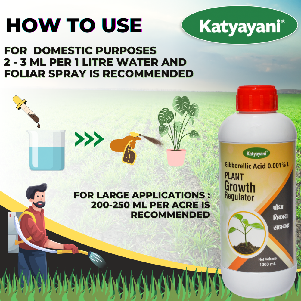 Katyayani Gibberellic Acid 0.001 % L | Plant Growth Regulator