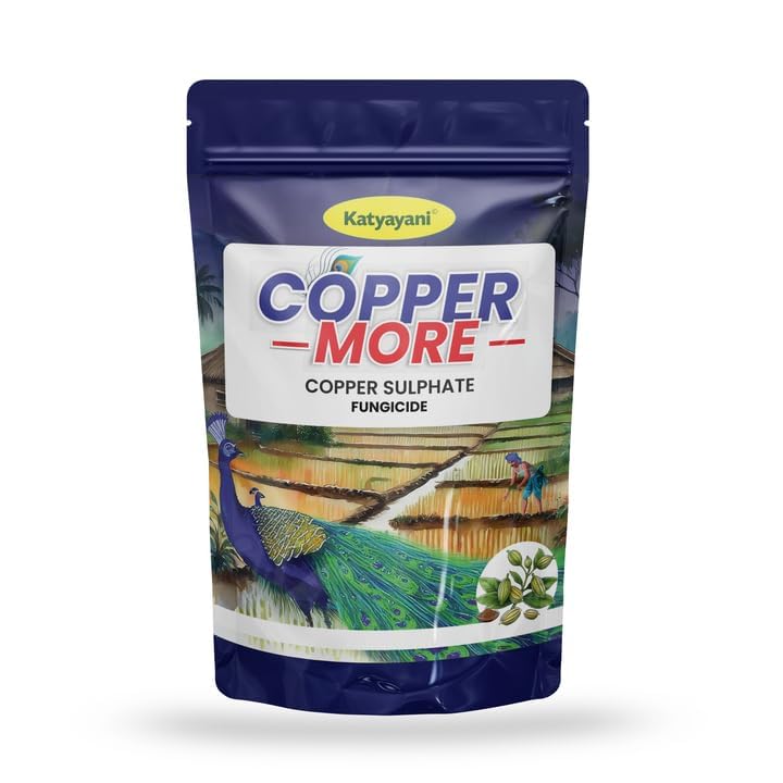 Katyayani COPPER MORE | Copper Sulphate Fungicide | Best control of fungal diseases, Downy mildew , Powdery mildew,Leaf spot,Anthracnose , Botrytis blight, Black rot, Phytophthora blight 