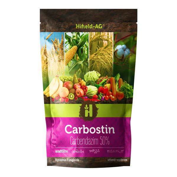 Hifield-AG | Carbostin – Carbendazim 50% WP | Broad-Spectrum Systemic Fungicide | Controls Fungal Diseases like Blight, Leaf Spot, and Rust