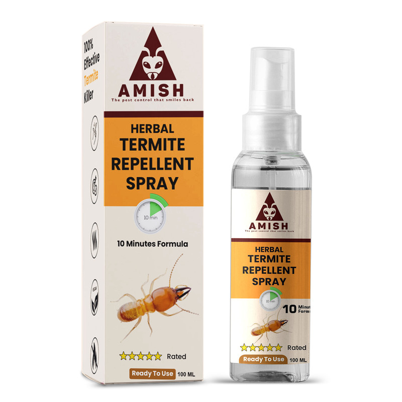 Amish- Termite spray for home, for kitchen & offices/Eco-friendly Termite Killer/wood Protection Spray 