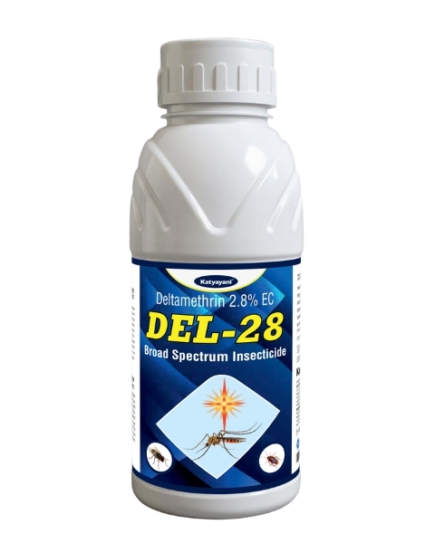 katyayani | Deltamethrin 2.8% EC | DEL-28 | Controls Mosquitoes, Cockroches, Houseflies | Contact, non-systemic insecticide 