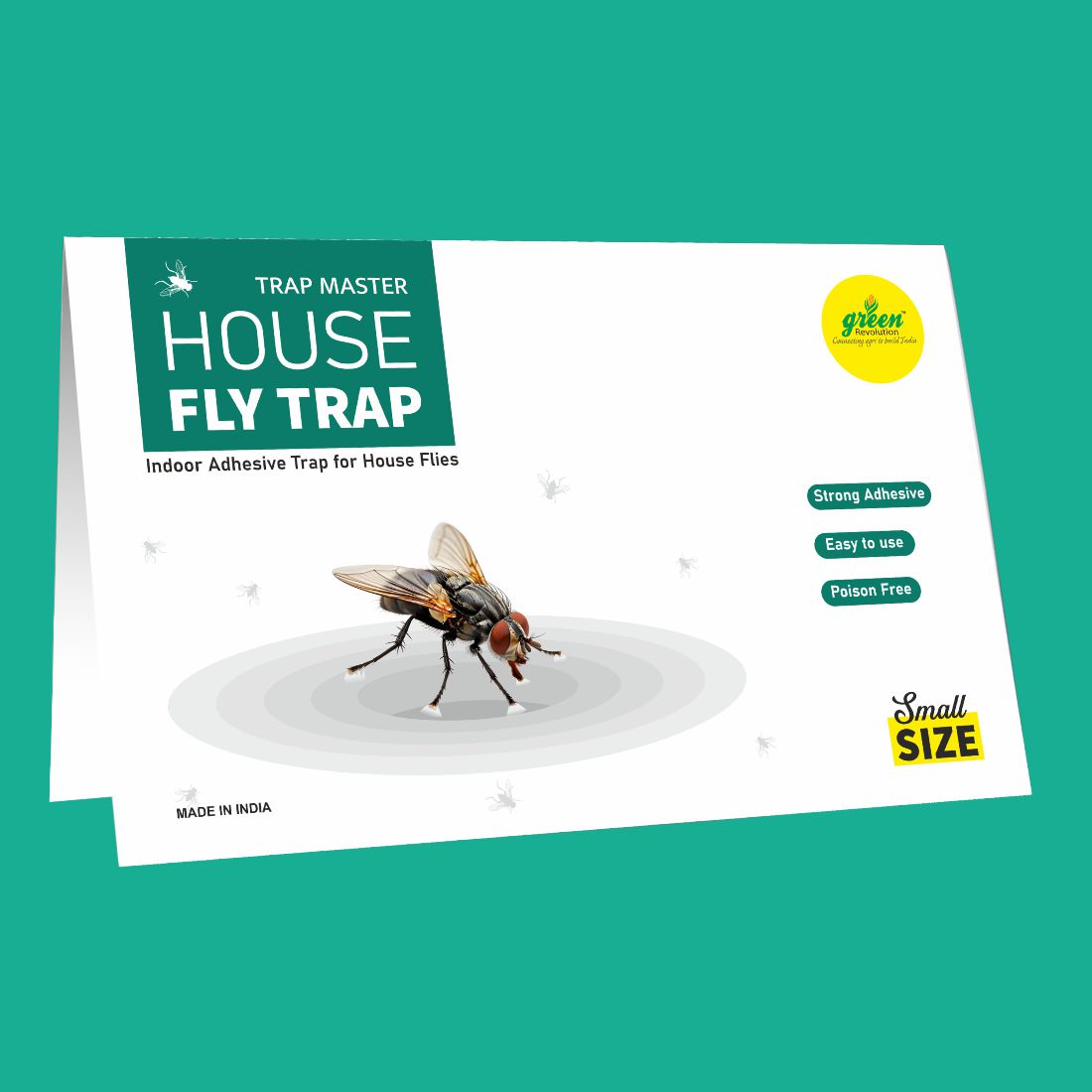  Small Size House Fly Trap, Glue Trap, Sticky Paper for Home, Kitchen & Poultry Farm – Non-Toxic Adhesive Fly Control Trap for Houseflies & Poultry Flies