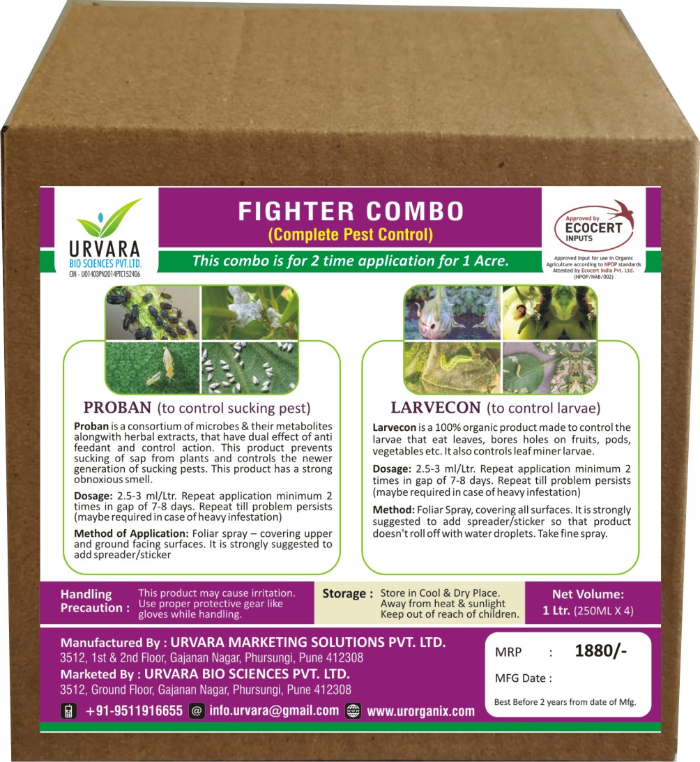 Fighter Combo A Complete Combo To Tackle Sucking Pest And Larvae 100 % Organic kit