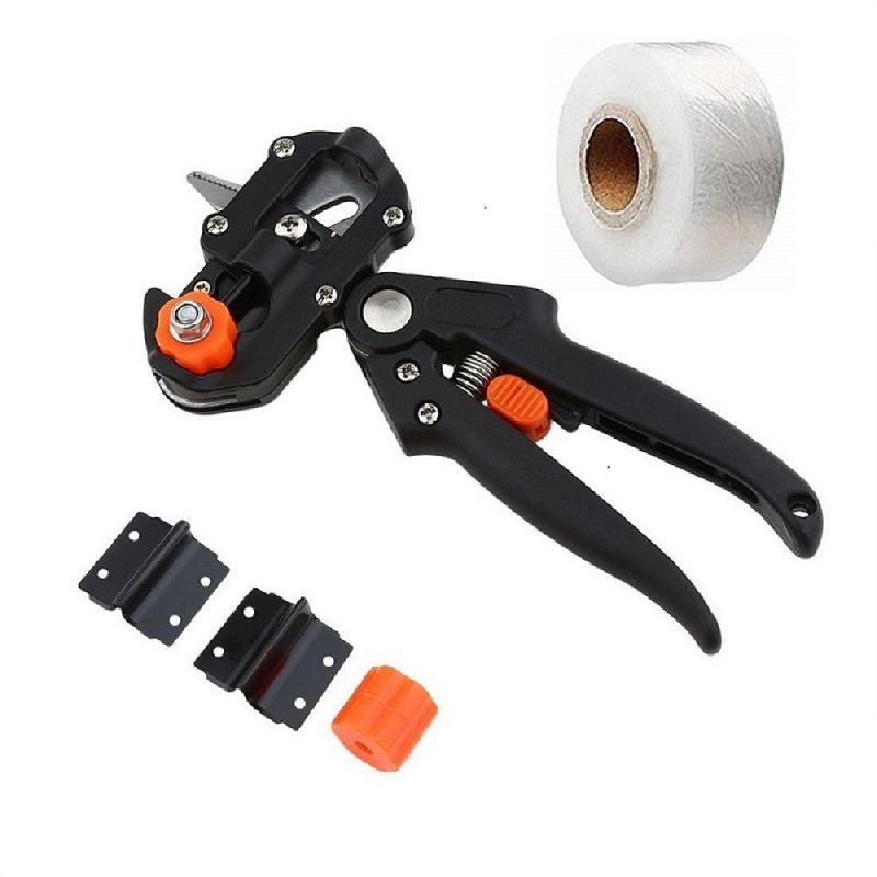 Grafting Tool + 3 Blades including Pruner and Grafting Tape, Easy To Use.