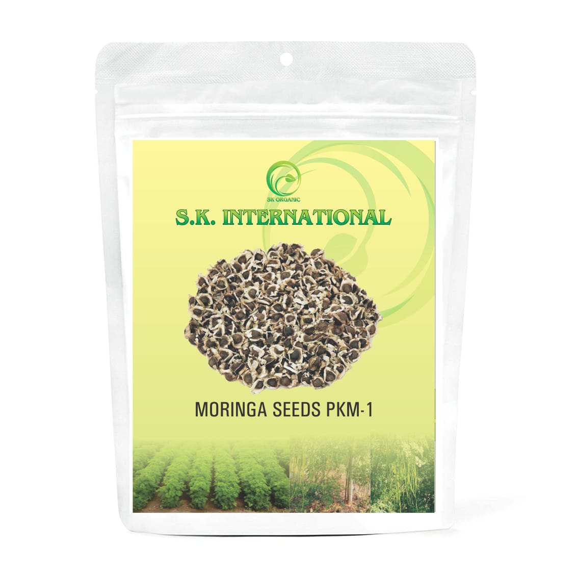  Moringa Seeds, Drumstick Seeds, Horseradish Tree Seeds, Saijan ki Phalli, Saragavo (100% Organic) with PKM1 with wings